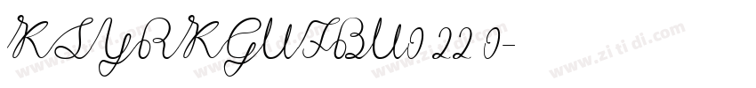 KSYRKGUFBU0 22 0字体转换